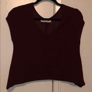 Red project social T crop top!